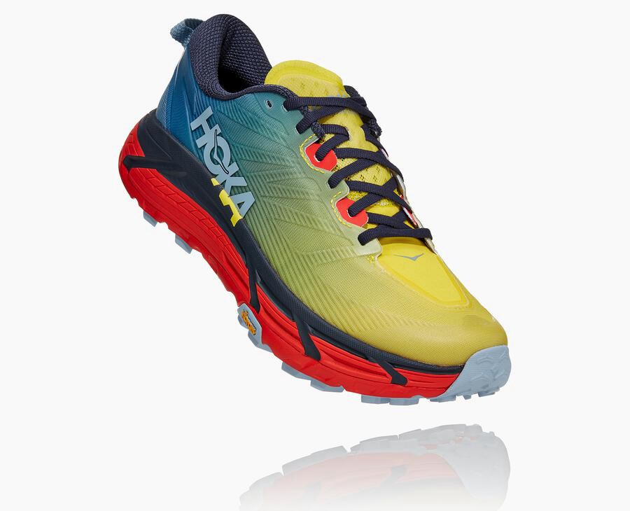 Tenis Trail Hoka One One Masculino Azuis - Mafate Speed 3 - 856-INQGLY